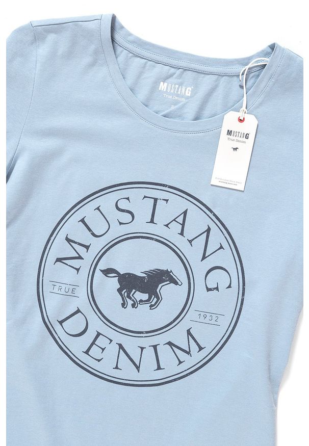 Mustang - MUSTANG T SHIRT DAMSKI Alexia C Print 1009056 5084. Wzór: nadruk