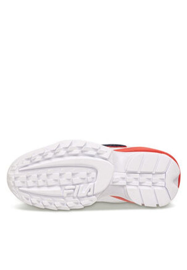 Fila Sneakersy Disruptor Patch Wmn FFW0356.13037 Biały. Kolor: biały. Materiał: skóra