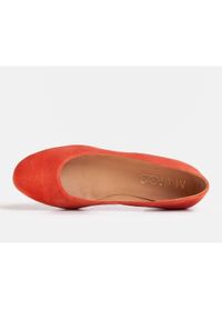 Marco Shoes Baleriny ze skóry zamszowej pomarańczowe. Kolor: pomarańczowy. Materiał: zamsz, skóra #5