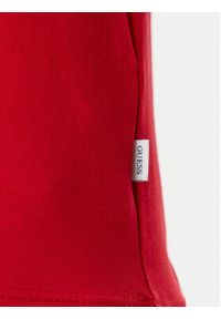 Guess Jeans T-Shirt W4YI04 J1314 Czerwony Slim Fit. Kolor: czerwony. Materiał: bawełna #5