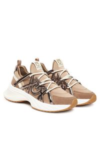 Pinko - PINKO Sneakersy Ariel 01 SS0023T040 Brązowy. Kolor: brązowy. Materiał: materiał