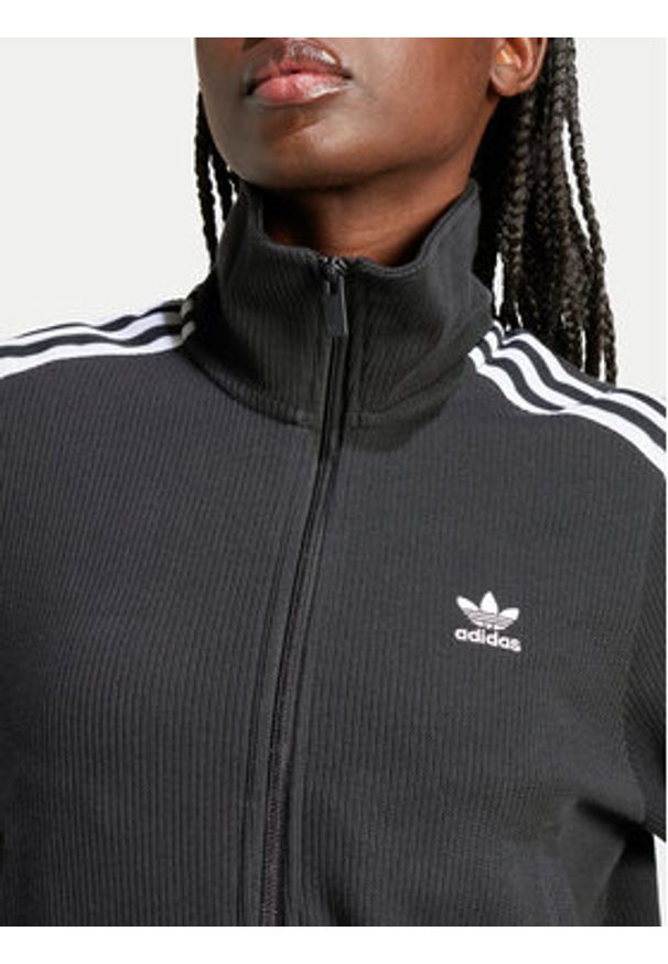 Adidas - adidas Bluza IY7278 Czarny Slim Fit. Kolor: czarny. Materiał: bawełna