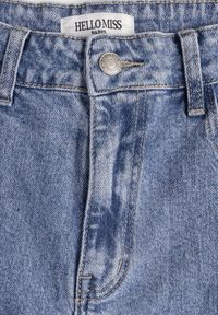 Renee - Niebieskie Szerokie Jeansy z Bawełną i Lyocellem High Waist Nansailah. Okazja: na co dzień. Stan: podwyższony. Kolor: niebieski. Styl: casual, street #5