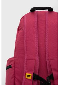 CATerpillar - Caterpillar plecak kolor różowy duży z nadrukiem. Kolor: różowy. Wzór: nadruk #4