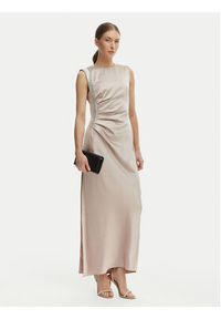 Rinascimento Sukienka wieczorowa CFC0127548003 Beżowy Regular Fit. Kolor: beżowy. Materiał: syntetyk. Styl: wizytowy #3