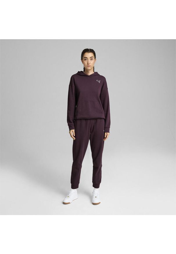Puma - Damskie spodnie dresowe Better Essentials PUMA Midnight Plum Purple. Kolor: fioletowy. Materiał: dresówka. Sport: fitness
