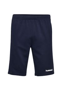 Spodenki sportowe dla dzieci Hummel Go Kids Cotton Bermuda Shorts. Kolor: niebieski. Styl: sportowy