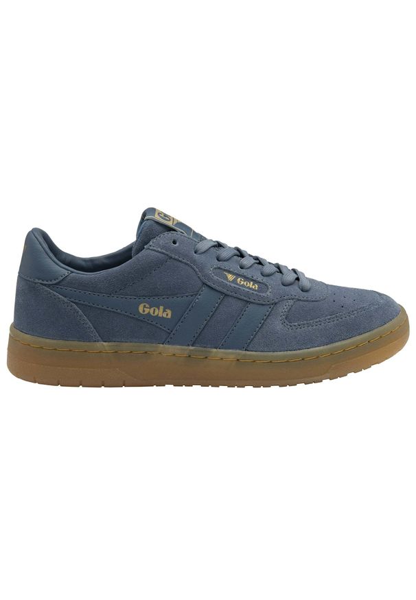 Sneakersy damskie Gola Hawk Suede 86. Okazja: na co dzień. Kolor: niebieski. Materiał: skóra, zamsz. Sport: turystyka piesza