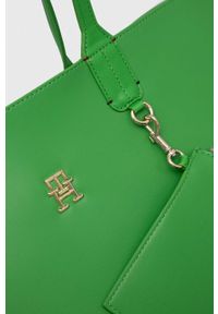 TOMMY HILFIGER - Tommy Hilfiger torebka kolor zielony. Kolor: zielony #4