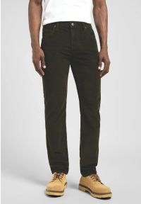 Lee - MESKIE SPODNIE SZTRUKSOWE LEE RIDER OLIVE NIGHT 112370641. Materiał: sztruks #1