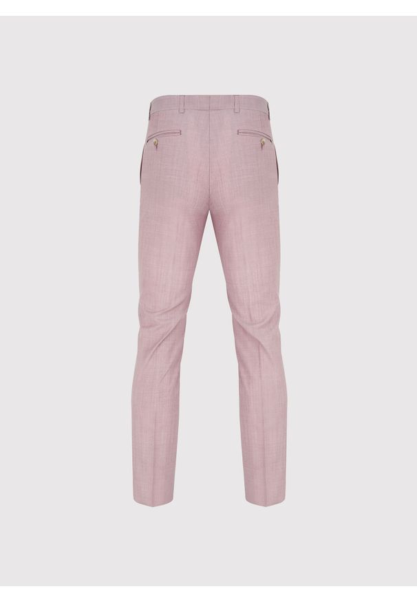 Pako Lorente - PAKO LORENTE - Różowe spodnie ganiturowe wełna. Kolor: różowy. Materiał: wełna