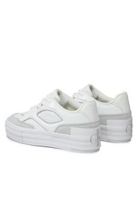 Calvin Klein Jeans Sneakersy Bold Vulc Flatf Lace Mix Mg Lum YW0YW01295 Biały. Kolor: biały. Materiał: skóra #4