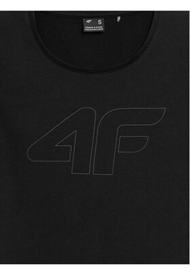 4f - 4F T-Shirt 4FWMM00TTSHF1846 Czarny Slim Fit. Kolor: czarny. Materiał: bawełna