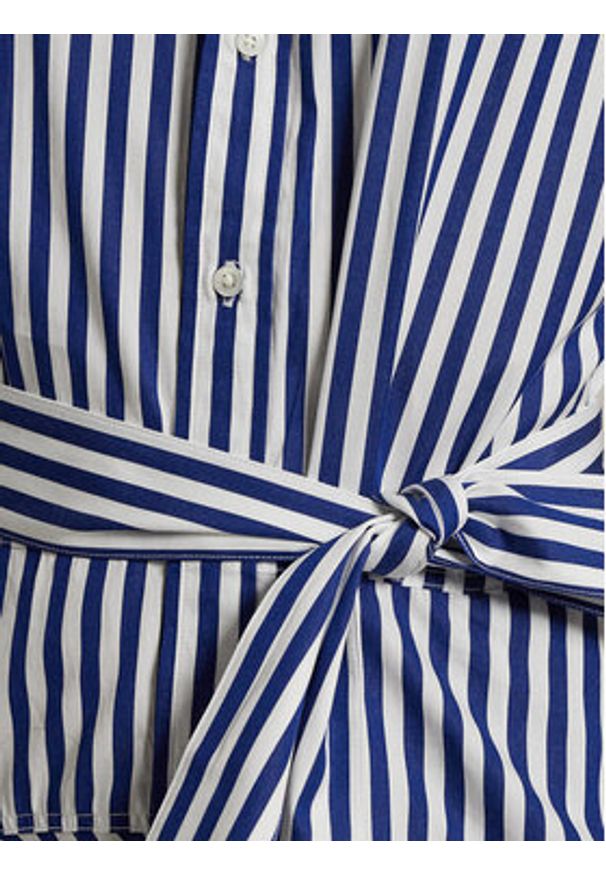 Polo Ralph Lauren Sukienka koszulowa 211929600003 Niebieski Regular Fit. Typ kołnierza: polo. Kolor: niebieski. Materiał: bawełna. Typ sukienki: koszulowe