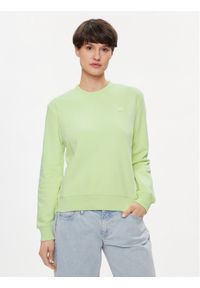 Calvin Klein Jeans Bluza Embro Badge J20J223085 Zielony Regular Fit. Kolor: zielony. Materiał: bawełna
