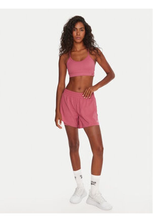 Reebok Biustonosz sportowy RK25182CCW Różowy. Kolor: różowy. Materiał: syntetyk