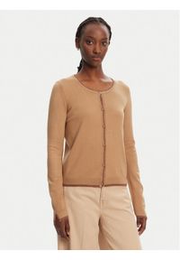 Liu Jo Kardigan WA5382 MS49I Brązowy Regular Fit. Kolor: brązowy. Materiał: bawełna