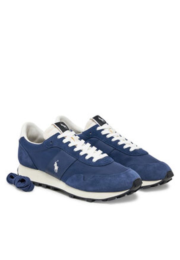 Polo Ralph Lauren Sneakersy PRL Trail 125 809960987005 Granatowy. Kolor: niebieski. Materiał: zamsz, skóra