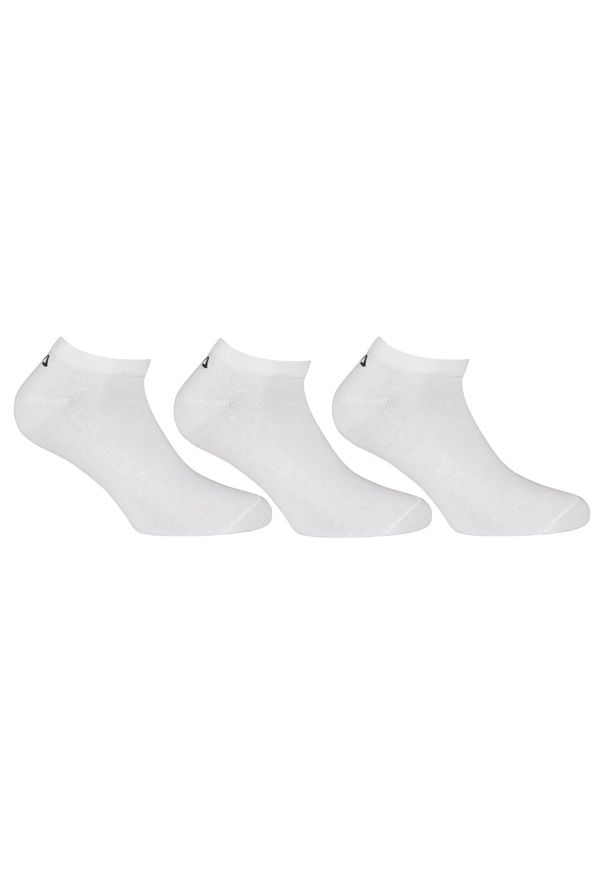 Unisex Fila Skarpetki - 3-Pak Komfort Bawełna 43-46. Kolor: biały. Materiał: elastan, poliester, bawełna
