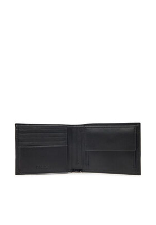 Calvin Klein Portfel męski Subtle Mix Trifold 10Cc W/Coin K50K512847 Czarny. Kolor: czarny. Materiał: skóra