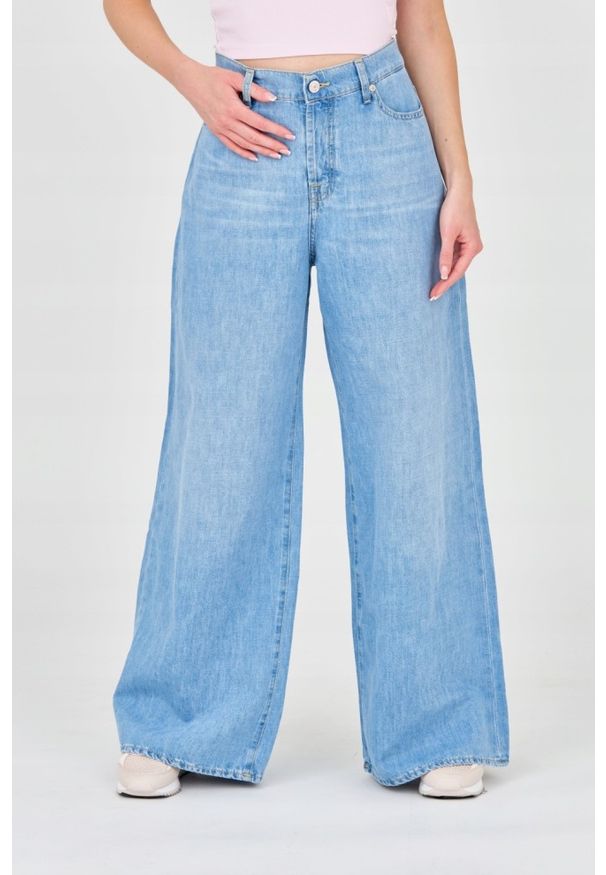 7 FOR ALL MANKIND Niebieskie damskie jeansy Zoey, Rozmiar 28. Kolor: niebieski