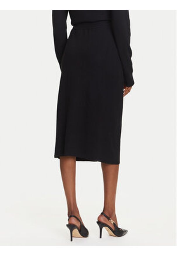 Karl Lagerfeld - KARL LAGERFELD Spódnica ołówkowa A3W12023 Czarny Regular Fit. Kolor: czarny. Materiał: wiskoza