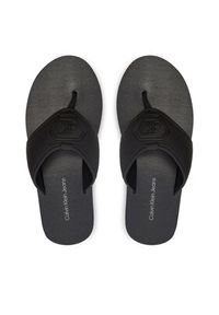 Calvin Klein Jeans Japonki Thong Sandal Slipon Rp In Btw YM0YM00943 Czarny. Kolor: czarny. Materiał: skóra