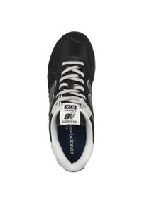 Buty do chodzenia męskie New Balance 574. Zapięcie: sznurówki. Kolor: czarny. Materiał: guma, tkanina, zamsz, materiał, syntetyk. Szerokość cholewki: normalna. Model: New Balance 574. Sport: turystyka piesza