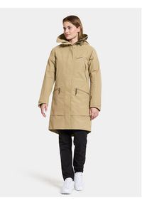 Didriksons Parka Ilma Wns Parka 8 504813 Beżowy Regular Fit. Kolor: beżowy. Materiał: syntetyk