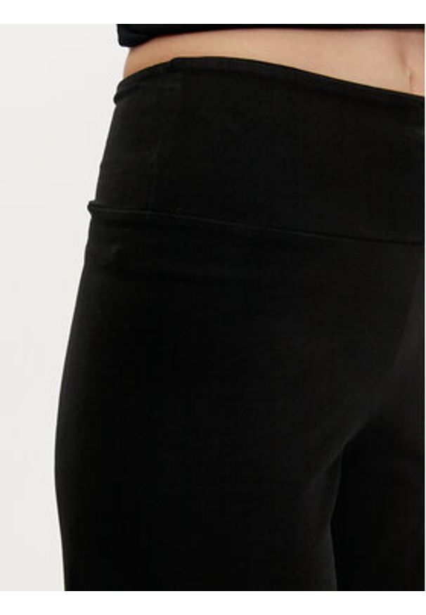 Deha Legginsy A00158 Czarny Slim Fit. Kolor: czarny. Materiał: bawełna