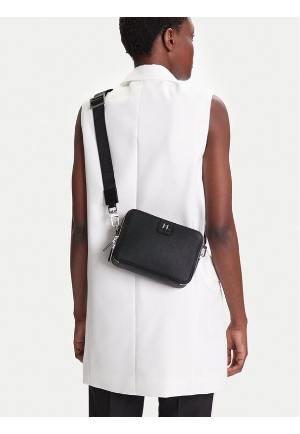 Karl Lagerfeld - KARL LAGERFELD Torebka A3M30157 Czarny. Kolor: czarny. Materiał: skórzane