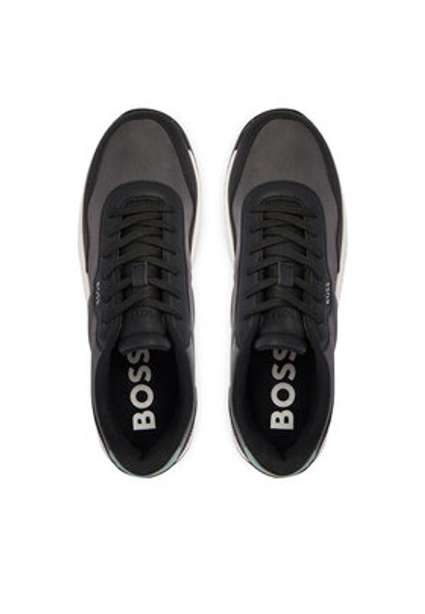 BOSS Sneakersy Titanium 50536481 Szary. Kolor: szary. Materiał: materiał