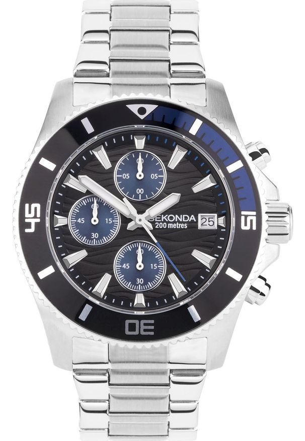 Zegarek Sekonda Zegarek męski Sekonda 30116 srebrny. Kolor: srebrny