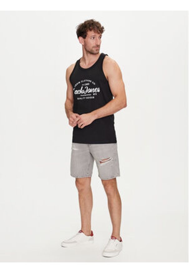 Jack & Jones Szorty jeansowe Jjichris 12253755 Szary Relaxed Fit. Kolor: szary. Materiał: bawełna