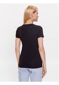 Guess T-Shirt W2YI44 J1314 Czarny Slim Fit. Kolor: czarny. Materiał: bawełna #4