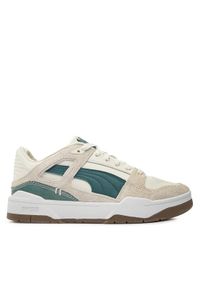 Puma Sneakersy Slipstream Premium Warm 390116 06 Écru. Materiał: skóra, zamsz