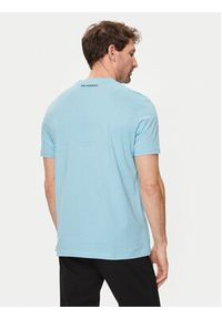 Karl Lagerfeld - KARL LAGERFELD T-Shirt 755071 542251 Niebieski Regular Fit. Typ kołnierza: dekolt w karo. Kolor: niebieski. Materiał: bawełna #4