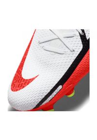 Buty piłkarskie Nike Phantom GT2 Pro Df Fg M DC0759-167 białe wielokolorowe. Kolor: wielokolorowy. Materiał: materiał. Szerokość cholewki: normalna. Sezon: jesień. Sport: piłka nożna #3