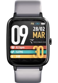Smartwatch Techmade Smartwatch męski Techmade TM-MOVE-GY szary pasek. Rodzaj zegarka: smartwatch. Kolor: szary