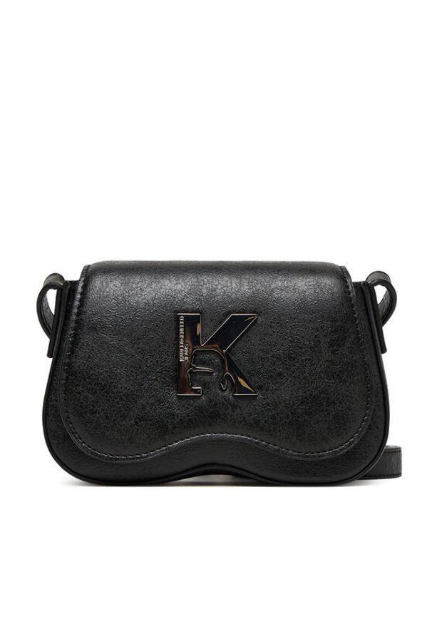 Karl Lagerfeld Jeans Torebka A3W30214 Czarny. Kolor: czarny. Materiał: skórzane