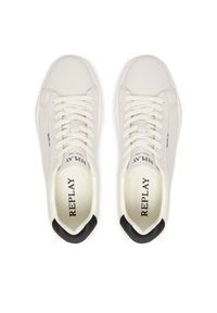 Replay - REPLAY Sneakersy GMZ7D .000.C0001L Biały. Kolor: biały. Materiał: skóra #5