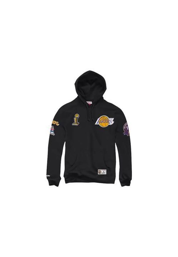 Bluza sportowa męska Mitchell & Ness Champ City Hoody Los Angeles Lakers. Typ kołnierza: kaptur. Kolor: czarny. Styl: sportowy