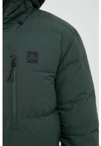 Rip Curl kurtka puchowa męska kolor zielony zimowa. Typ kołnierza: kaptur. Kolor: zielony. Materiał: puch. Sezon: zima #3