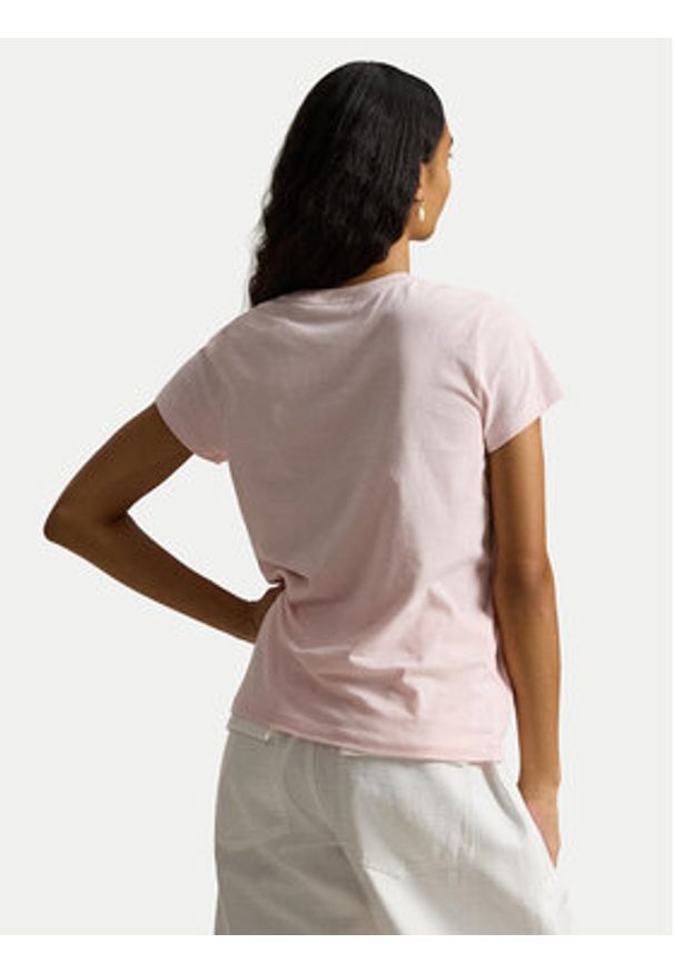 Polo Ralph Lauren T-Shirt 211B14605014 Różowy Classic Fit. Typ kołnierza: polo. Kolor: różowy. Materiał: bawełna