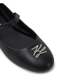 Karl Lagerfeld - KARL LAGERFELD Baleriny Karo KL40121S Czarny. Kolor: czarny. Materiał: skóra #4