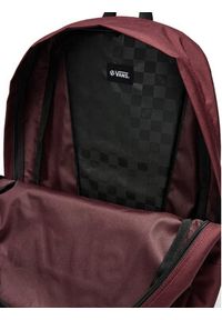 Vans Plecak Old Skool Print Backpack VN000H504QU1 Bordowy. Kolor: czerwony. Materiał: materiał. Wzór: nadruk