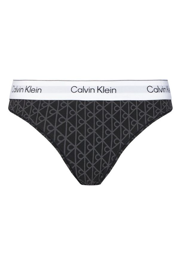 Calvin Klein Underwear Stringi LV00QF8518 Czarny. Kolor: czarny. Materiał: bawełna