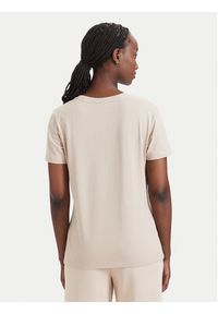 Guess T-Shirt V4YI09 J1314 Beżowy Regular Fit. Kolor: beżowy. Materiał: bawełna #5