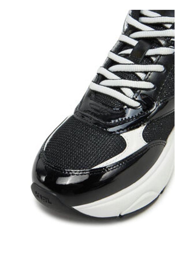Karl Lagerfeld - KARL LAGERFELD Sneakersy Komet Wedge KL65724A Czarny. Kolor: czarny. Materiał: skóra