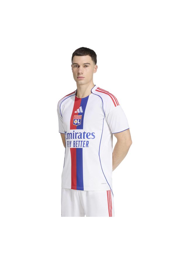 Adidas - Oficjalna koszulka piłkarska ADIDAS Olympique Lyonnais 25/26 domowa. Sport: piłka nożna